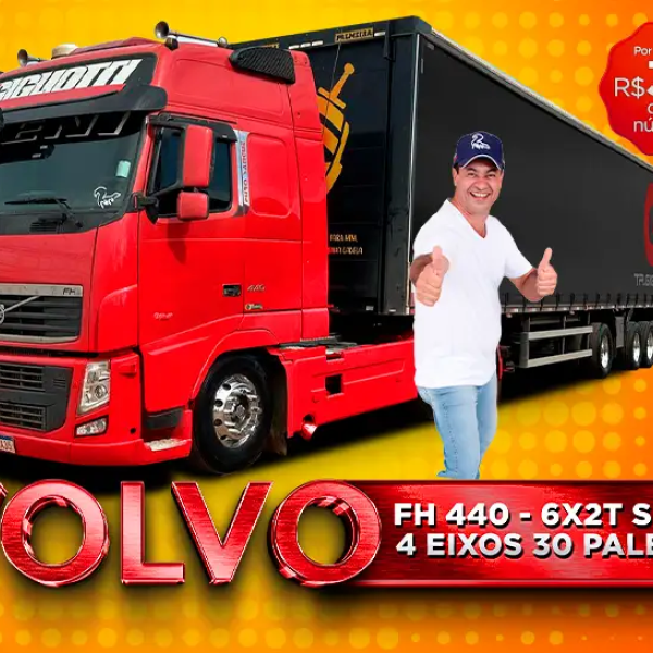 VOLVO FH 440 + SIDER 4 EIXOS